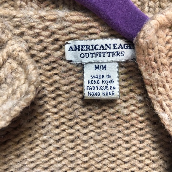 AE Cropped Sweater - Beige (Size M) - Picture 2 of 4